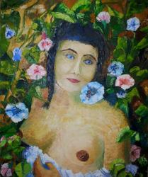 Portrait aux volubilis